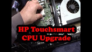 HP Touchsmart 610 CPU Upgrade Disassembly And Maintenance All In One Test bench computer [upl. by Josy]