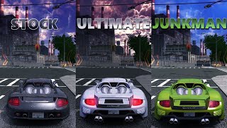 Stock VS Ultimate VS Junkman Carrera GT NFS MW Drag Race [upl. by Prader]