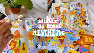 Letras AestheticSTIKERStutorial 🦋Lilimar Maez [upl. by Ivon]