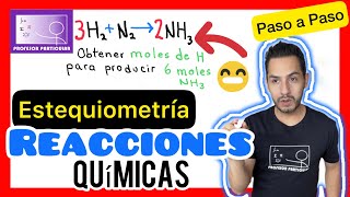 ✅ESTEQUIOMETRÍA en ECUACIONES QUÍMICAS MUY FÁCIL PASO a PASO👍 QUÍMICA [upl. by Rozalie]