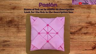 🌺🌻🌼Colección de Cojines DrapeadosCapitone Tema Geometría 🌺🌻🌼Smocking CushionManipulating Fabric [upl. by Nabatse]