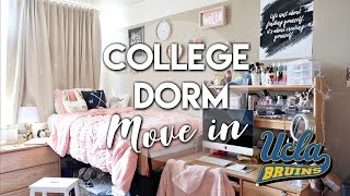 UCLA Dorm MoveIn Day ♡ New College Dorm Deluxe Double Room [upl. by Mckinney]