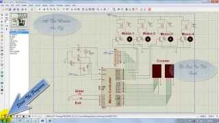 Microcontroller 8051 PERSON COUNTER proteus simulation [upl. by Ysset]