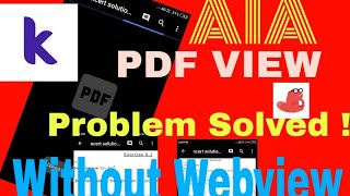 PDF View in kodular without webview  problem solve [upl. by Pennie]