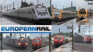 Portugal2018 Comboios de Portugal MEDWAY amp Takargo Trains  Estação de Estarreja  announcements [upl. by Letniuq]