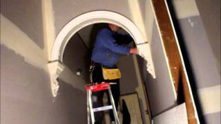 Plastering Making a Victorian Archway  Corbels amp Surrounds  Hawthorn Plaster Repairs [upl. by Rabjohn]