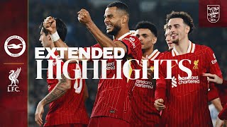 Extended Highlights FIVE Goals as Gakpo amp Diaz Secure QuarterFinals  Brighton 23 Liverpool [upl. by Politi]