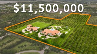 Inside a MIAMI 20 ACRE FAMILY COMPOUND with 2 Mansions 9 Car Garage 22000 SF Lychee Farm amp more [upl. by Sivel878]