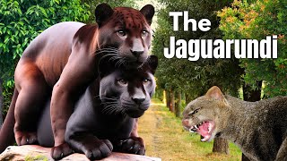 The jaguarundi Herpailurus yagouaroundi is a wild cat native facts animals jaguar nature [upl. by Stringer656]