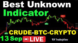 Crypto Live Trading  13 SEPTEMBER 🔥BTC🔥BITCOIN🔥CRUDE🔥Best Scalping Indicator🔥KishorTrader live [upl. by Dranoel982]