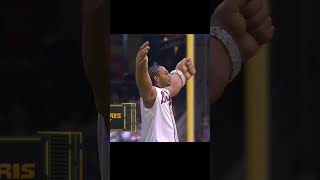 Ludacris throws first pitch in GET BACK big arms😂 mlb baseball braves atlanta shorts sports [upl. by Clementis]