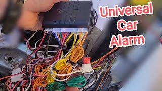 Universal Car Alarm Installation  wiring diagram explained [upl. by Bast]