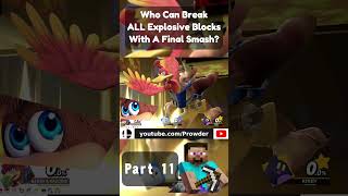 Who Can Hit ALL EXPLOSIVE Blocks Using A Final Smash  Part 11 [upl. by Cai]