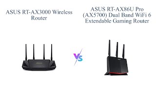 ASUS RTAX3000 vs ASUS RTAX86U Pro 📶🎮  WiFi 6 Gigabit Router Comparison [upl. by Eseeryt867]