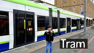 Modern trams in London [upl. by Darsey]