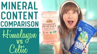 CELTIC SEA SALT vs HIMALAYAN PINK SALT Minerals Comparison  More Differences [upl. by Adnilemreh]