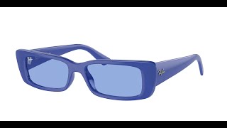 Ray  Ban RB4425 Teru 676180 Unboxing Occhiali da Sole Rayban 2024 Donna Sunglasses blu [upl. by Colby]