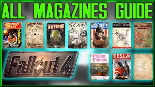 ALL MAGAZINES Far Harbor amp NukaWorld DLC Included GuideWalkthrough  Fallout 4 [upl. by Nnaeed]