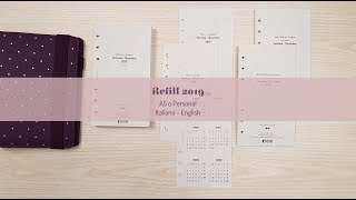 refill 2019 per agenda ad anelli [upl. by Lief]