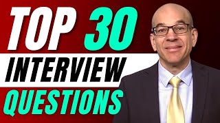 Top 30 Interview Questions  From a recruiters hiring playbook [upl. by Oleic]