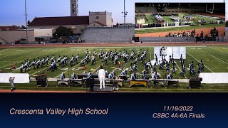 2022 CSBC 46 Championships Crescenta Valley High School Marching Falcons  November 19 2022 [upl. by Ycal372]