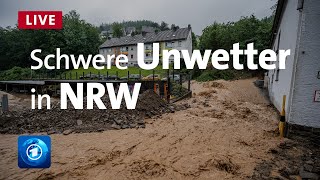 Überschwemmungen und Erdrutsche Heftige Unwetter im Westen Deutschlands [upl. by Oiramat24]