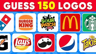 Guess the Logo in 3 Seconds  Food amp Drink Edition 🍕🥤 150 Logos  Quiz Kingdom [upl. by Blandina]