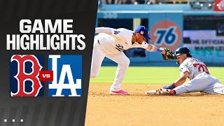 Red Sox vs Dodgers Game Highlights 72124  MLB Highlights [upl. by Wendin70]