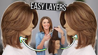 Youre LAYERING Wrong The PERFECT Cut for EASE and Keeping THICKNESS [upl. by Darrej]