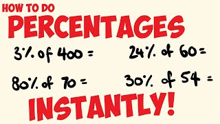 How to work out percentages INSTANTLY [upl. by Atteve637]