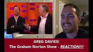 American Reacts  GREG DAVIES  Ryan Gosling Cant Cope With Greg Davies  GRAHAM NORTON  REACTION [upl. by Yelloh802]