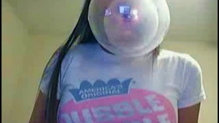 Dubble Bubble Beauty Blowing Double Bubbles [upl. by Heti]