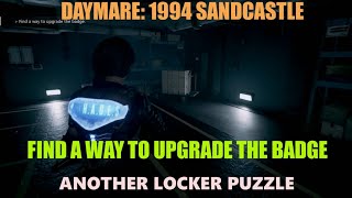 DAYMARE 1994 SANDCASTLE FIND A WAY TO UPGRADE THE BADGE ANOTHER LOCKER PUZZLE [upl. by Akiem550]