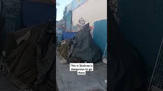 This is Skidrow is dangerous to go there Skidrow skidrowlosangeles [upl. by Rather35]