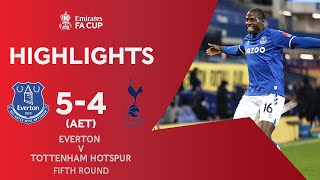 Bernard Wins NINEGOAL Thriller  Everton 54 Tottenham Hotspur AET  Emirates FA Cup 202021 [upl. by Eldredge]