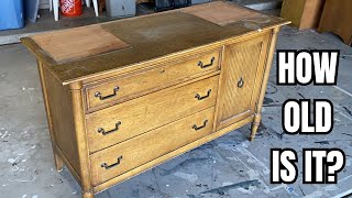 Dramatic Transformation Of An Old Hutch Into A Stunning Sideboard How Old Is It [upl. by Michaeline]