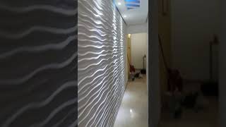 Painel de gesso 3d onda [upl. by Lemhar856]