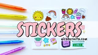 DIY HANDMADE PLANNER STICKERS  KAWAII PEN POT  RECYCLED PENCIL HOLDER [upl. by Ateekan994]