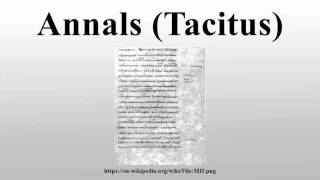 Annals Tacitus [upl. by Namurt842]