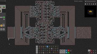 Factorio 16belt Universal Lane Balancer one side of belt [upl. by Eyde917]