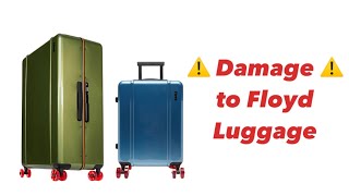 How bad did it DAMAGE Floyd Luggage Suitcases PostUse Review CarryOn Cabin and Trunk [upl. by Ysirhc140]