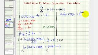 Ex Solve a Differential Equation that Models the Change in a Bank Account Balance [upl. by Yekcir]