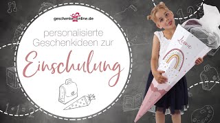 Einschulung  personalisierte Geschenke und Dekoration zur Einschulung [upl. by Aitak]