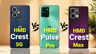 HMD Crest 5G VS HMD Pulse Pro VS HMD Crest Max [upl. by Arber331]