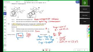 Gr 12 Fisiese Wetenskap November 2015 elektrodinamika en elektrisiteit [upl. by Ced310]