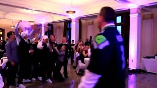 The Catch football themed garter toss [upl. by Milewski]