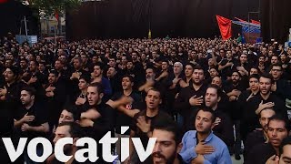 Shiite Muslims Hold Massive Rituals Of Mourning For Ashura [upl. by Dorothy627]