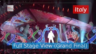 Occidentalis Karma  Italy Full Stage View  Francesco Gabbani  Eurovision 2017  Final [upl. by Nicholle]