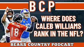 Where Does Caleb Williams Rank Among NFL Quarterbacks  Bears Country Podcast [upl. by Noiemad27]