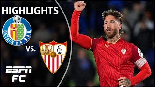 👏 SERGIO RAMOS SCORES 👏 Getafe vs Sevilla  Copa Del Rey Highlights [upl. by Branch598]